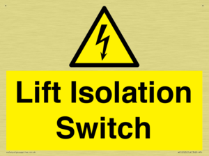 Lift Isolation Switch
